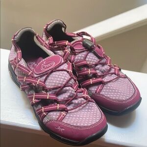 Chaco Burgundy and Pink Athletic Footwear